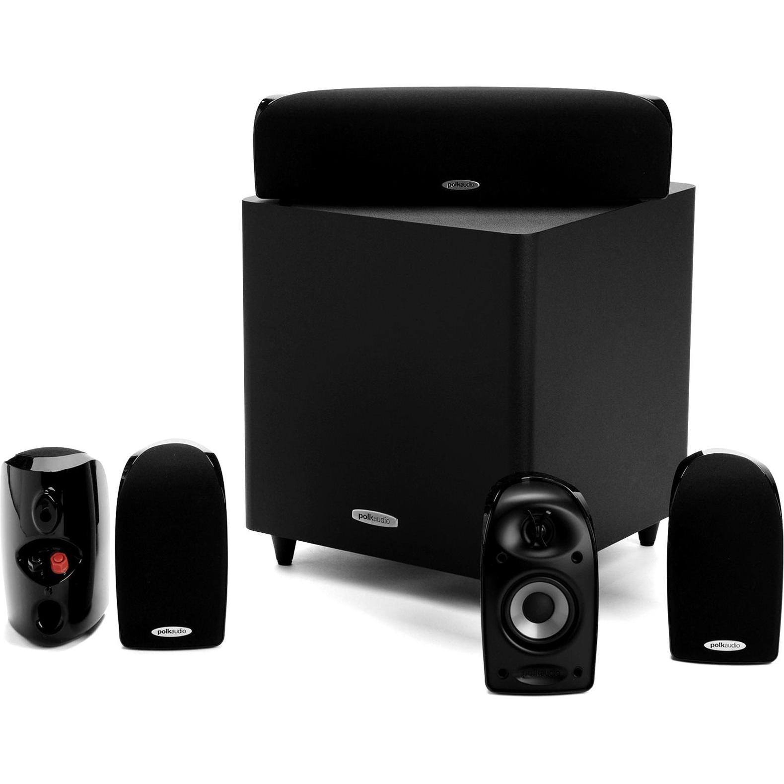 Polk TL1600 Set di altoparlanti 5.1 canali 50 W Nero (Set, 50 W), Hi-Fi + Altoparlante home cinema, Nero