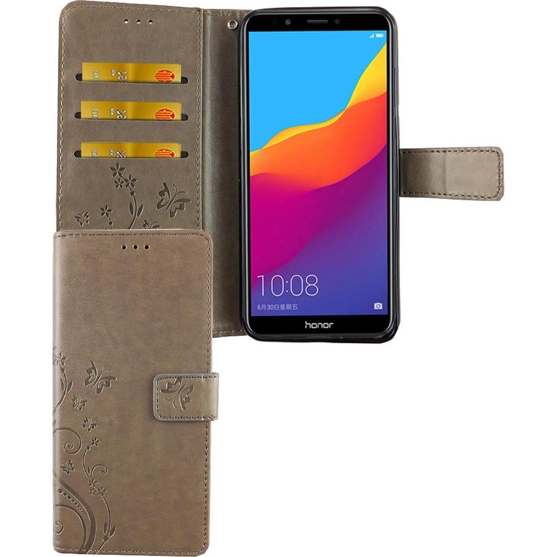 König Design Hülle Handy Schutz für Huawei Honor 7C Case Cover Tasche Wallet Etui Handyhülle (Honor 7c), Smartphone Hüll...