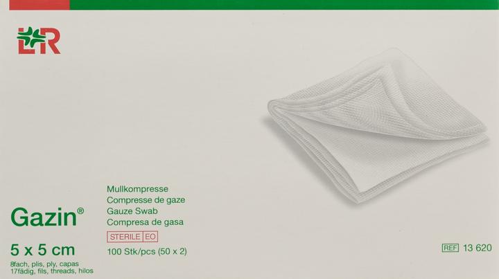 Image du produit Gazin Mullkompresse 5x5cm 8fach steril