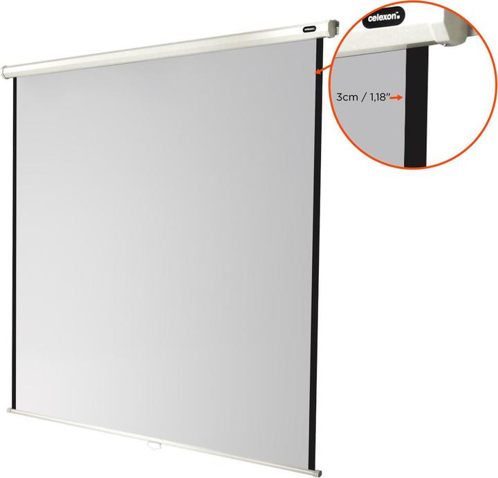 Actual product image Celexon Rollo Economy, Canvas, 1:1 (88.98", 1:1)