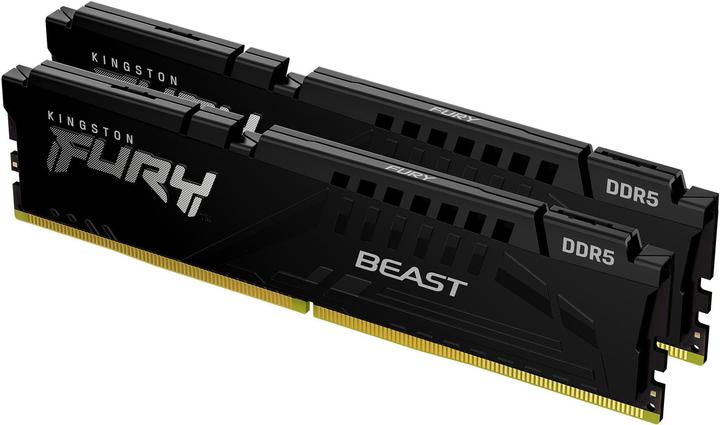 Produktbild Kingston Fury Beast“ atmintis, DDR5, 64 GB, 5200 MHz, CL40 (KF552C40BBK2-64) (5200 MHz, DDR5-RAM, DIMM)
