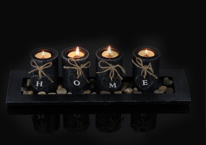 Actual product image Relaxdays Tealight holder (39.5 x 13 x 10.5 cm)