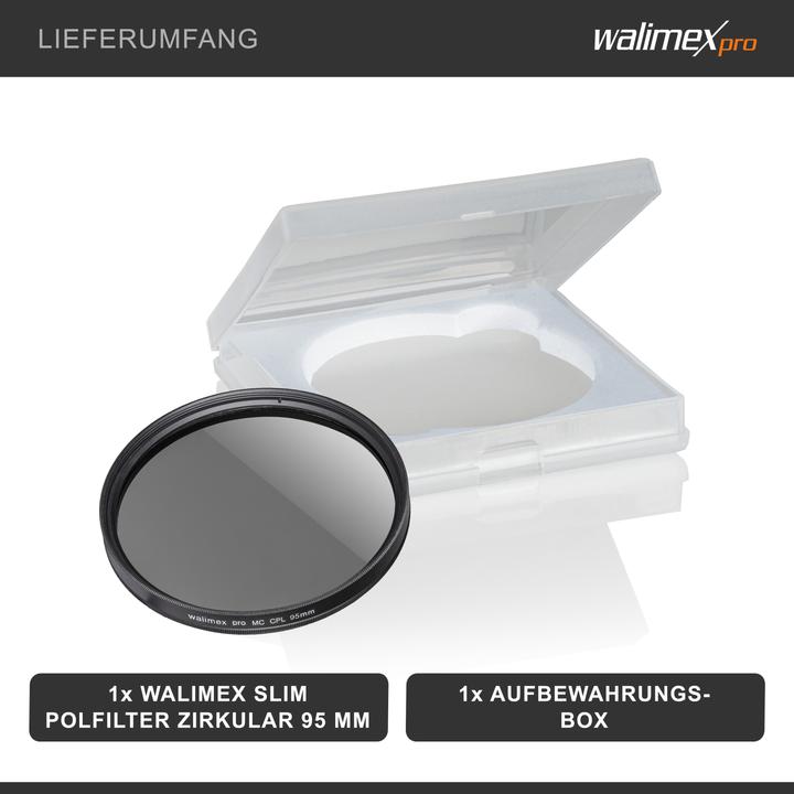 Produktbild Walimex Polfilter zirkular slim (95 mm, Polarisationsfilter)