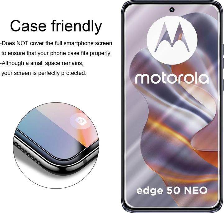 Produktbild Cadorabo Display Schutzglas für Motorola Moto Edge 50 Neo Schutzfolie 3er Pack (3 Stk., Motorola Edge 50 Neo)