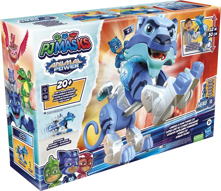 Produktbild PJ Masks Animal Power Catboys brüllende Powerkatze, Vorschulspielzeug mit Motor, 20+ Lichter und Ger
