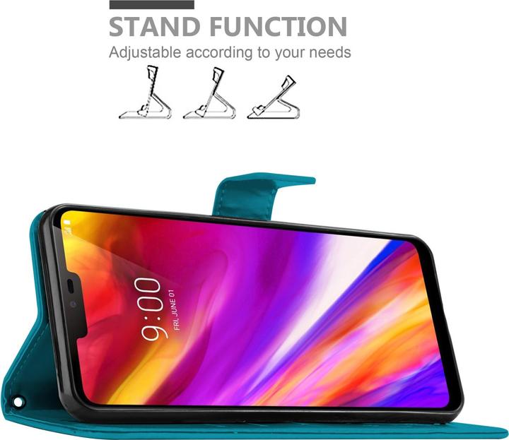 Actual product image Cadorabo Flower Book Case for LG G7 ThinQ / FIT / ONE (G7 ThinQ, LG G7 Fit, OnePlus X)