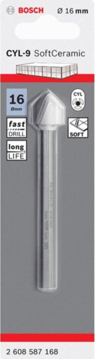 Produktbild Bosch Professional Zubehör Fliesenbohrer CYL-9 Ceramic, 16 x 90 mm (16 mm)