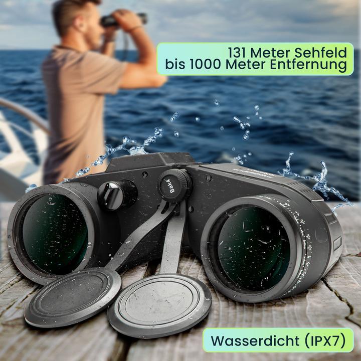 Produktbild Casativo Premium Marine-Fernglas mit OLED-Display, wasserdicht, 7 x 50 (7x, 50 mm)