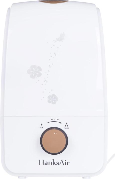 Art ARTNAW-05 Ultrasonic Air Humidifier HANKS AIR 3 L - MAN Baltas (50 m²)