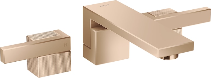 Produktbild Axor Edge 3-Loch Waschtischarmatur Unterputz, Wandmontage, Auslauf 190 mm, Push-Open Ablau