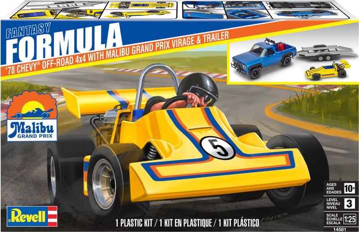 Actual product image Revell 78 Chevy 4x4 Pickup with Go-kart