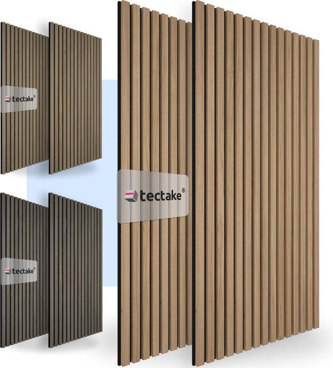 Image du produit tectake Lot de 2 panneaux acoustiques Sonic Wall imitation bois (2 pcs)