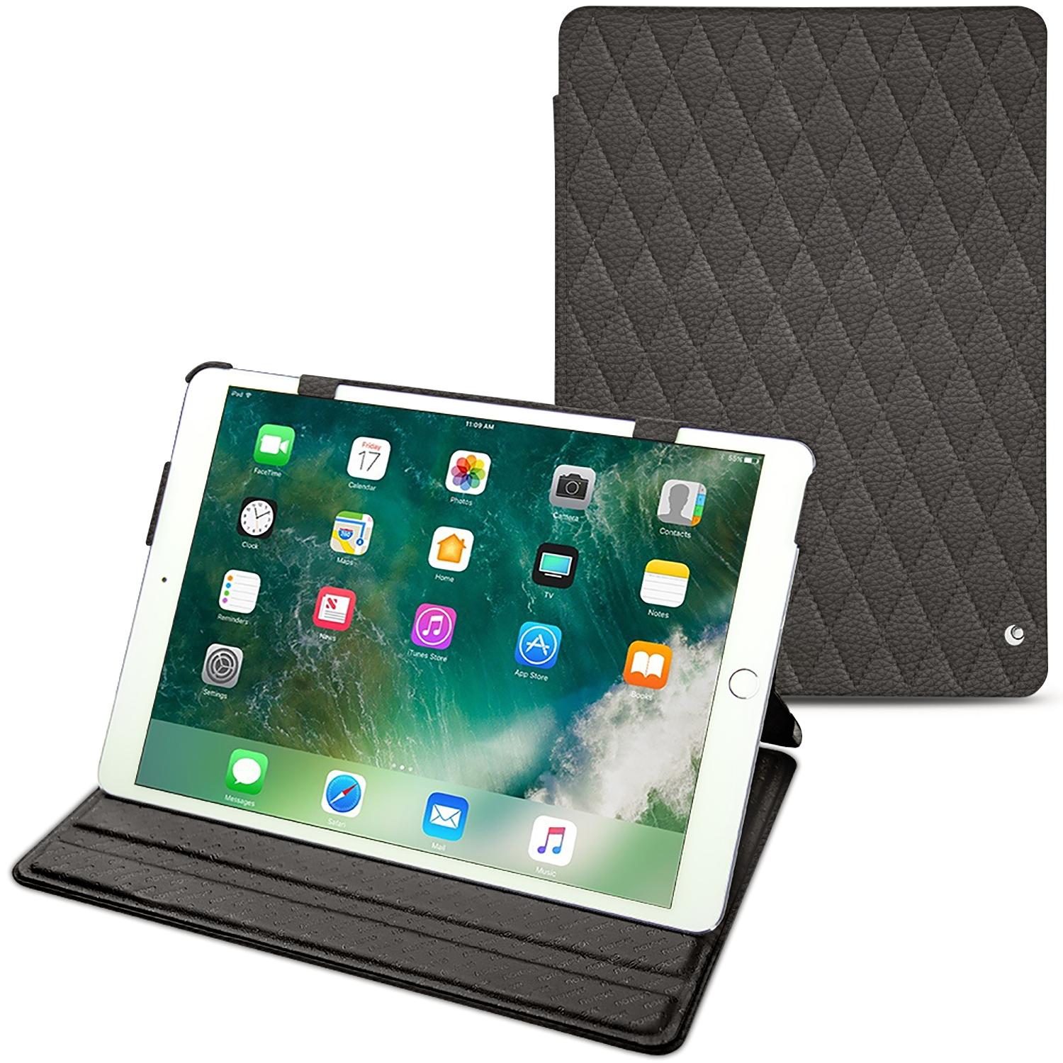 Noreve Lederschutzhülle horizontal (iPad Pro 10.5), Tablet Hülle, Grau