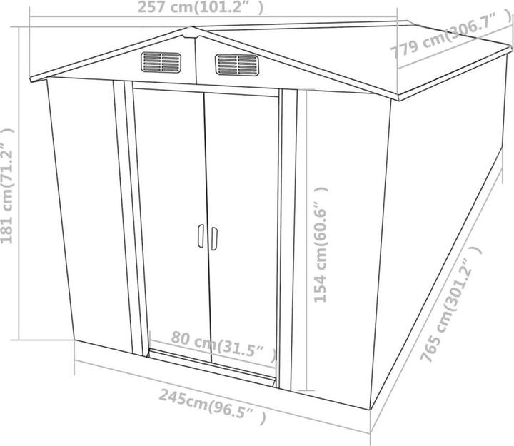 Produktbild vidaXL Gartenlaube