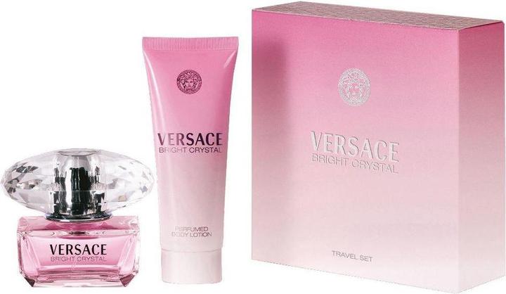 Actual product image Versace Bright Crystal set toilet water spray 50ml + body lotion 100ml (Eau de toilette, 100 ml)