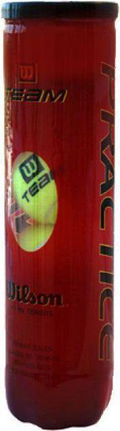 Produktbild Wilson Tennis balls TEAM PRACTICE 4pcs WRT111900