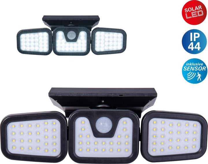 Produktbild Näve LED Solar Aussenwandleuchte PACITA (650 lm, IP44)