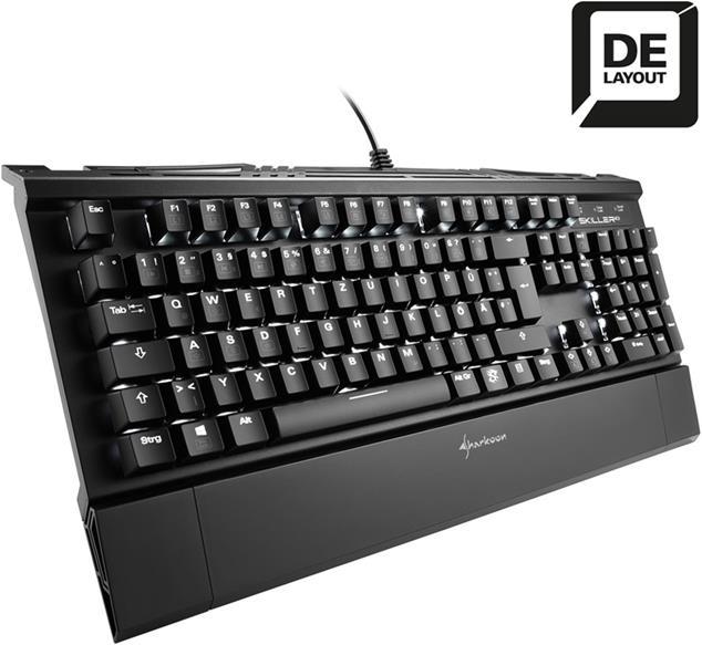 Actual product image Sharkoon Skiller MECH SGK1 (DE, Cable)