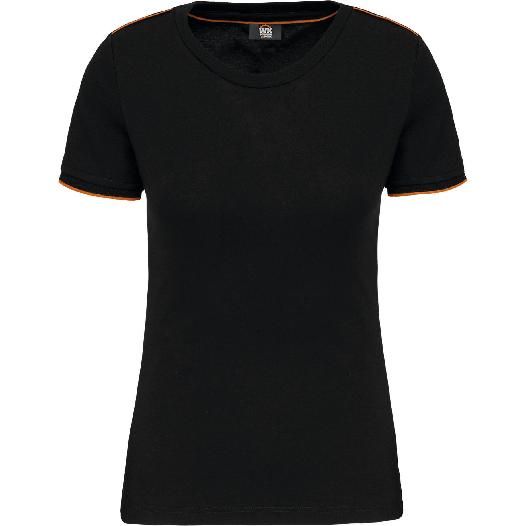 Kariban, Damen, Shirt, DayToDay, Schwarz, Orange, (3XL)