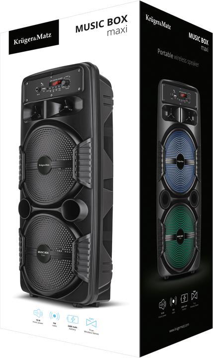 Produktbild Krüger&Matz Music Box Maxi black speaker (Batteriebetrieb)