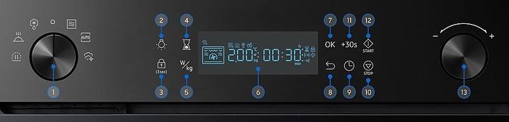 Actual product image Samsung Microwave NQ50R3130BK (50 l)