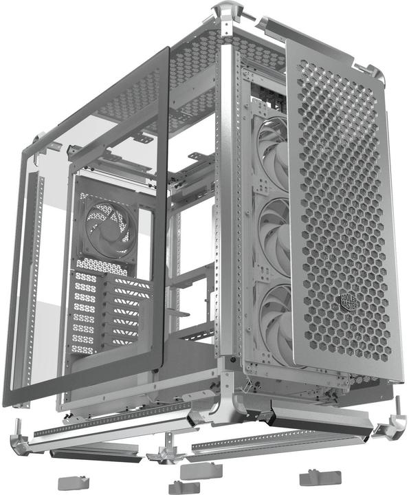 Cooler Master CoolerMaster Geh MasterFrame 600 Silber (ATX, E-ATX, ITX, mATX, Mini-DTX, Mini-ITX, SSI CEB)