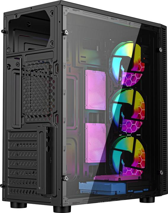 Actual product image Gembird Gaming ARGB case Fornax 500 bl (ATX, Mini-ITX, mATX)