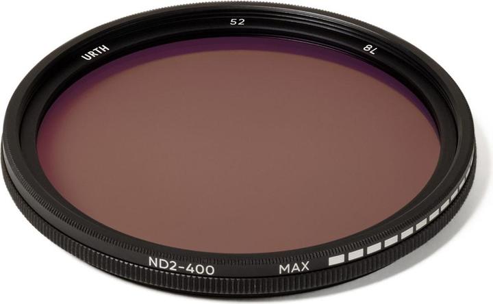 Productafbeelding Urth 52mm ND2 400 (1 8,6 Stop) Variabel ND Lensfilter (52 mm, ND / grijsfilter, 52 mm)