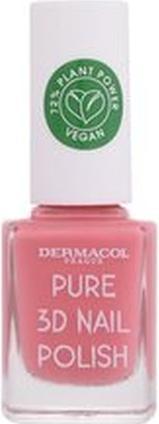 Image du produit Dermacol Natural nail polish Pure 3D (vernis à ongles) 11 ml - Nuance : 02 Absolute White (02 Blanc absolu)