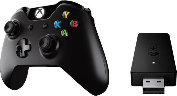 Produktbild Microsoft Xbox One Controller + Wireless Adapter für Windows (PC, Xbox One X, Xbox One S, Xbox Series S, Xbox Series X)