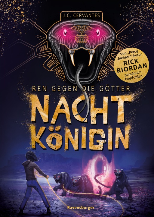 Produktbild Ravensburger Ren gegen die Götter, Band 1: Nachtkönigin (Deutsch, J. C. Cervantes, Katharina Orgass, Rick Riordan, Miriam Wasmus, Jann Kerntke, 2023)
