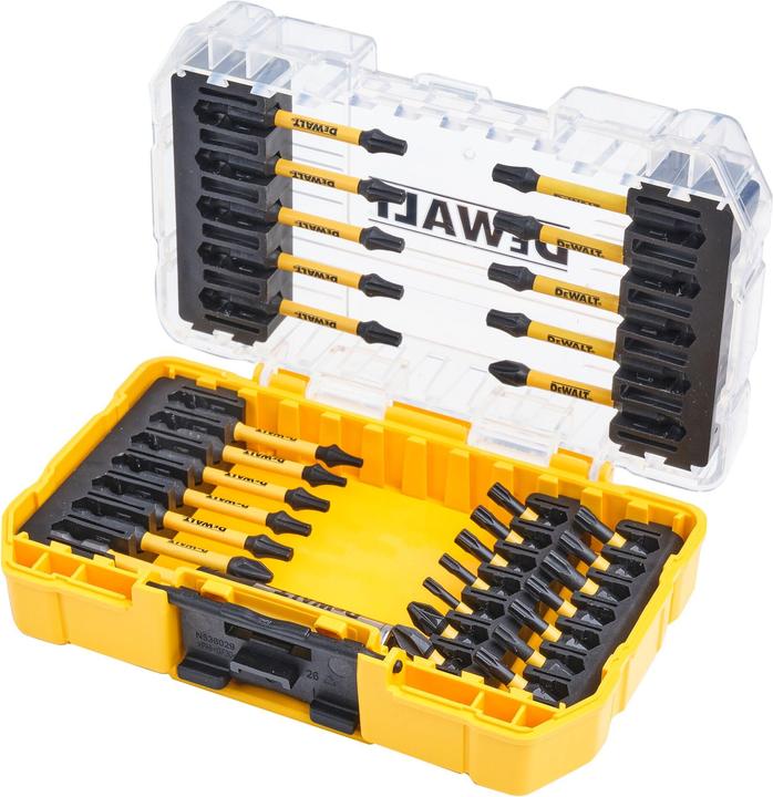 DeWalt Set of impact tips DT70738T, 31 pcs. (Hexagon socket TX M10, Hexagon socket TX M15, Hexagon socket TX M20, Hexagon socket TX M30, Cross Phillips PH M2, Hexagon socket TX M25, Cross Pozidriv PZ M2)