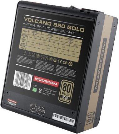 Actual product image Modecom Zasilacz Volcano Gold 850 W (ZAS-MC92-SM-850-ATX-VOLCANO-GOLD) (850 W)