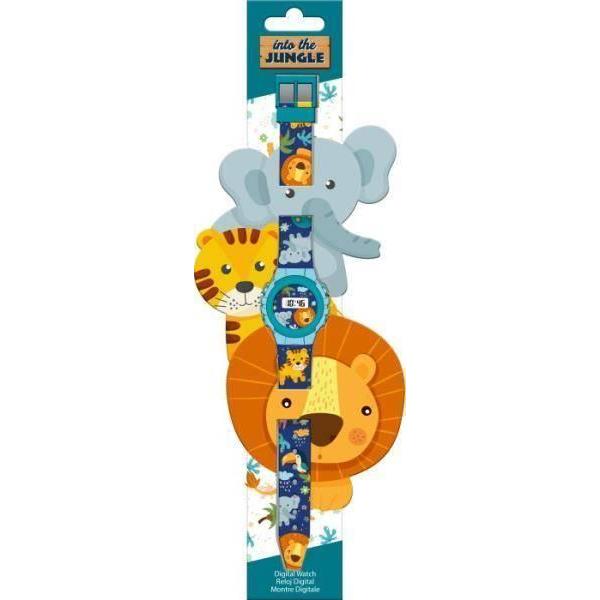 Kids Euroswan, Armbanduhr, Children's Euroswan Digital Watch KE02 ECO (without plastic film) Jungle KL11305