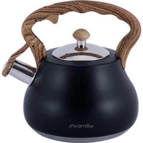 Thumbnail - Kamille Steel kettle with whistle 2.7 L Black KM-1092, Wasserkocher, Schwarz