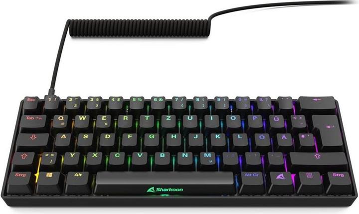 Actual product image Sharkoon SGK50 S4 Gen2 bk Gateron yellow DE (DE, Cable)