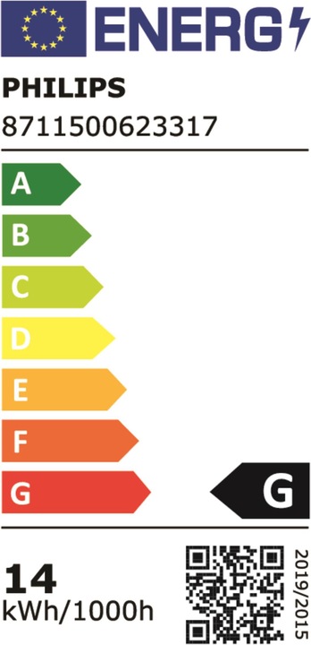 Energie-Label Philips Kompaktleuchtstofflampe MASTER PL-C 13W/830/4P 1CT/5X10BOX (G24q-1, 13.80 W, 900 lm, 1 x, A)