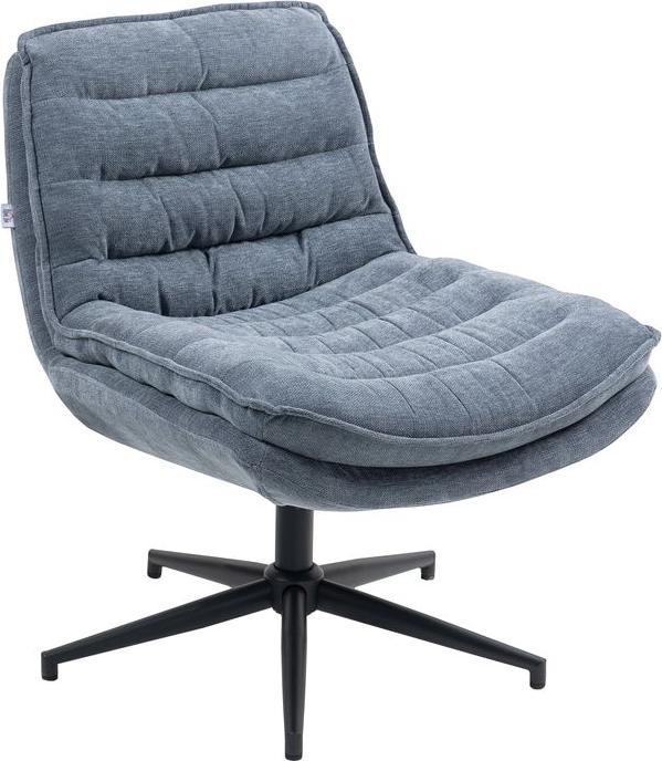 Actual product image Swisshandel24 Drehbarer Bürostuhl mit breitem Sitz, Geräumiger Polsterstuhl fürs Büro, Arbeitszimmer, Dunkelgrau