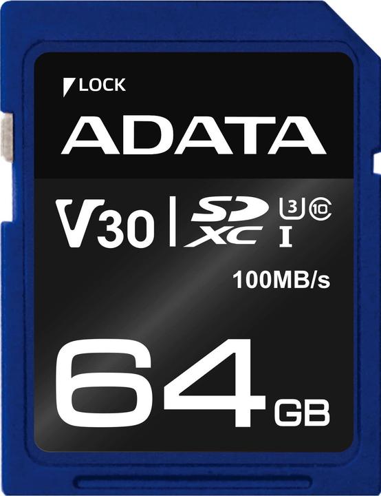 Produktbild Adata Premier Pro - Flash-Speicherkarte - 64 GB (64 GB, SDXC, UHS-I)