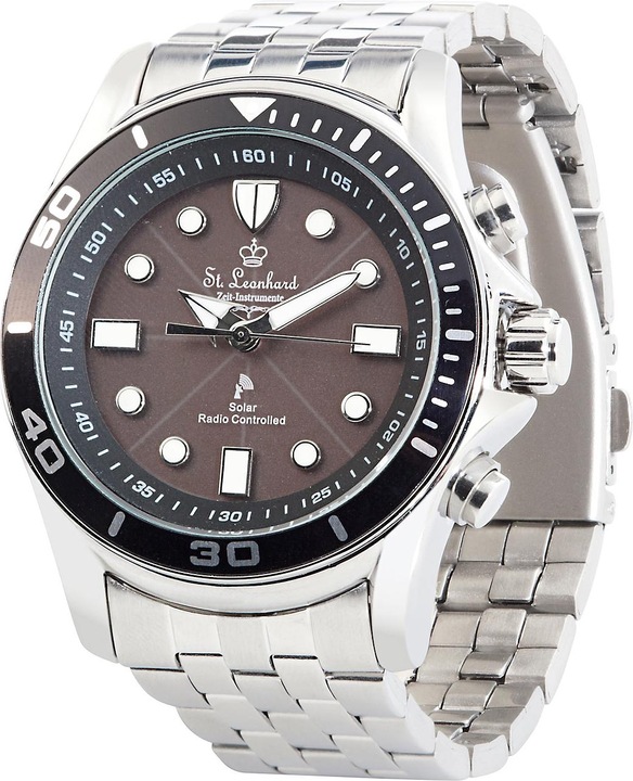 Produktbild St. Leonhard Herren-Funk-Armbanduhr (Analoguhr, 45 mm)