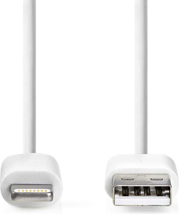 Immagine prodotto Nedis Cavo Lightning | USB 2.0 | Apple Lightning 8-Pin | Connettore USB-A | 480 Mbps | Nichelato | 2. (2 m, USB 2.0, 12 W)