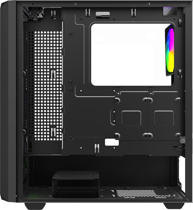 Actual product image Savio Noctis Glass RGB Cube Schwarz (ATX, mATX)