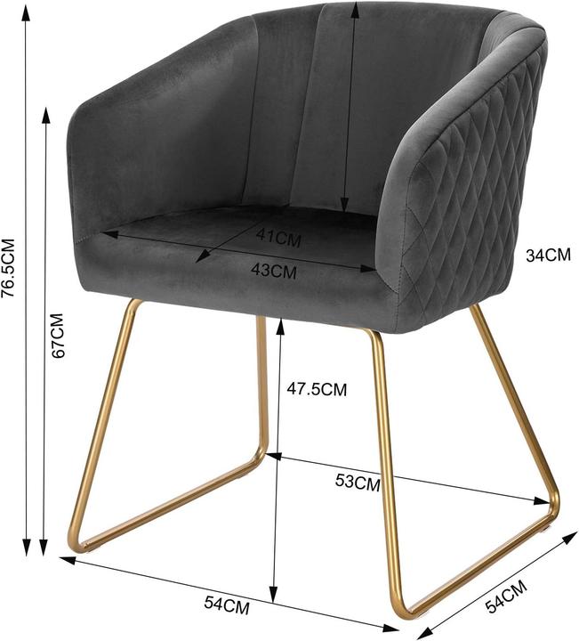 Actual product image Woltu Esszimmerstuhl