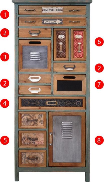 Produktbild Jamb Apothekerschrank (57 x 32 x 138 cm)