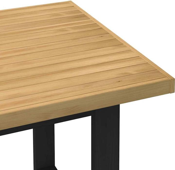 Produktbild VidaXL Esstisch NOAIN U-Form-Beine 160x90x75 cm Massivholz Kiefer (160 x 90 x 75 cm)