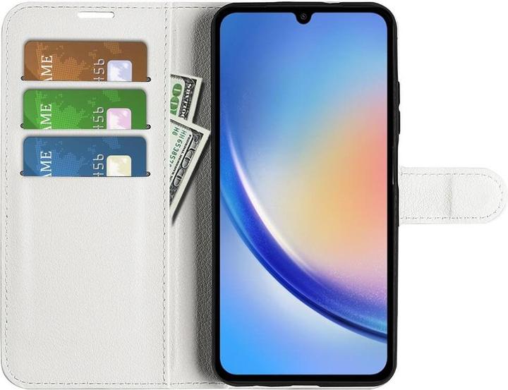 Produktbild Cover-Discount Galaxy A35 - Leder Etui Hülle weiss (Samsung Galaxy A35)