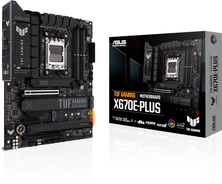 Actual product image ASUS TUF Gaming X670E-Plus (AM5, AMD X670E, ATX)