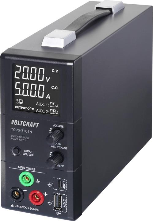 Actual product image Voltcraft TOPS-3205N Labornetzgerät, einstellbar 0.8 - 20 V/DC 0.1 - 5 A 100 W