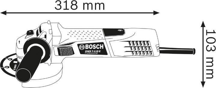 Actual product image Bosch Professional GWS 7-115 E (115 mm)