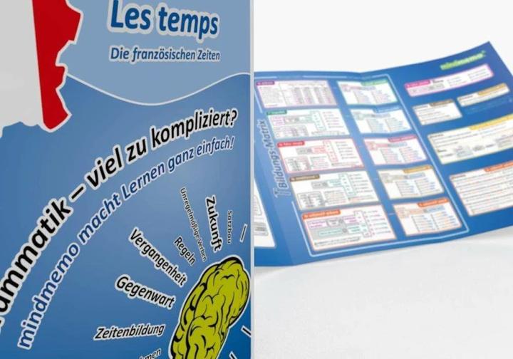 Produktbild mindmemo Lernfolder - Les temps - Die französischen Zeiten - Zusammenfassung (Deutsch, Fischer Henry, Hunstein Philipp, 2014)
